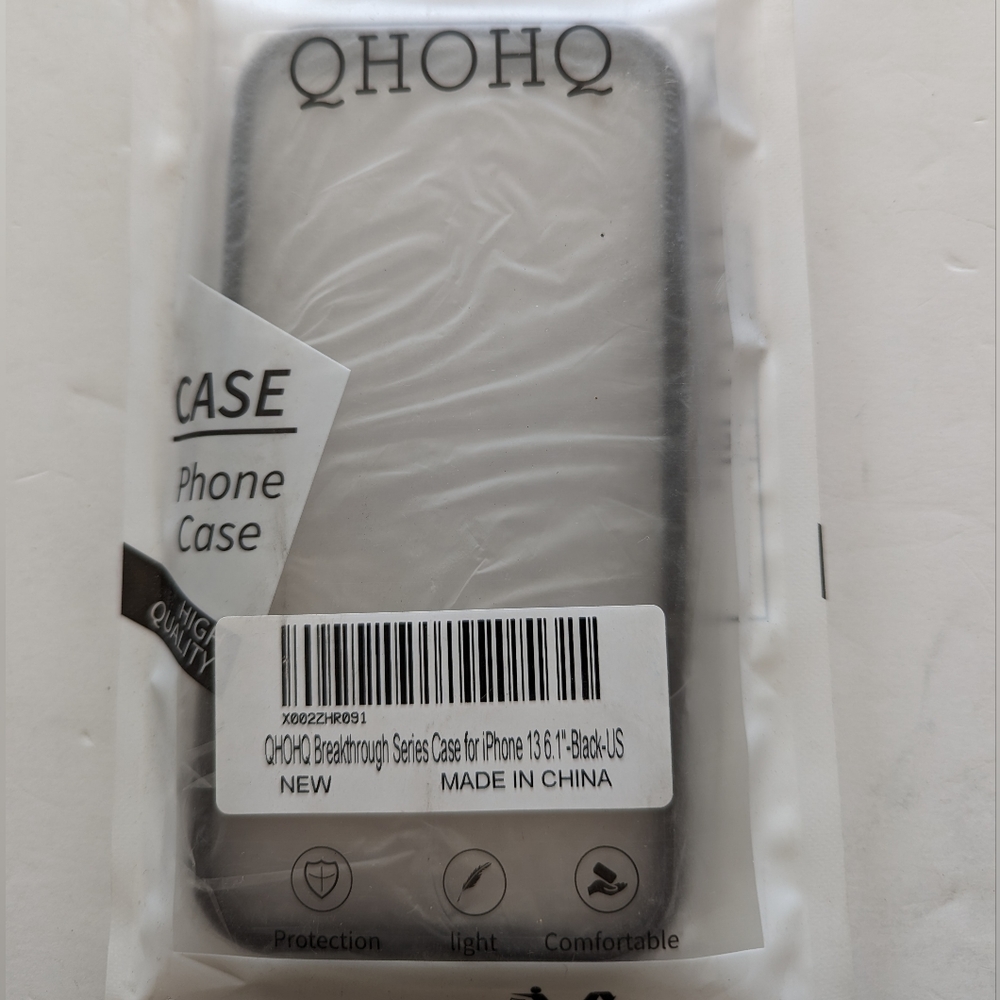 QHOHQ iPhone 13 / Samsung Case Breakthrough Series Clear 6.1" Back